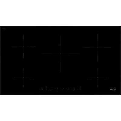 Smeg SI5952B 90cm Touch Control Induction Hob  with Angled Edge Glass in Black Glass